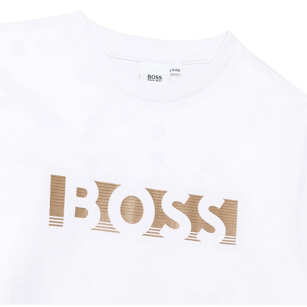 Hugo Boss Boys Logo T-shirt White 12Y