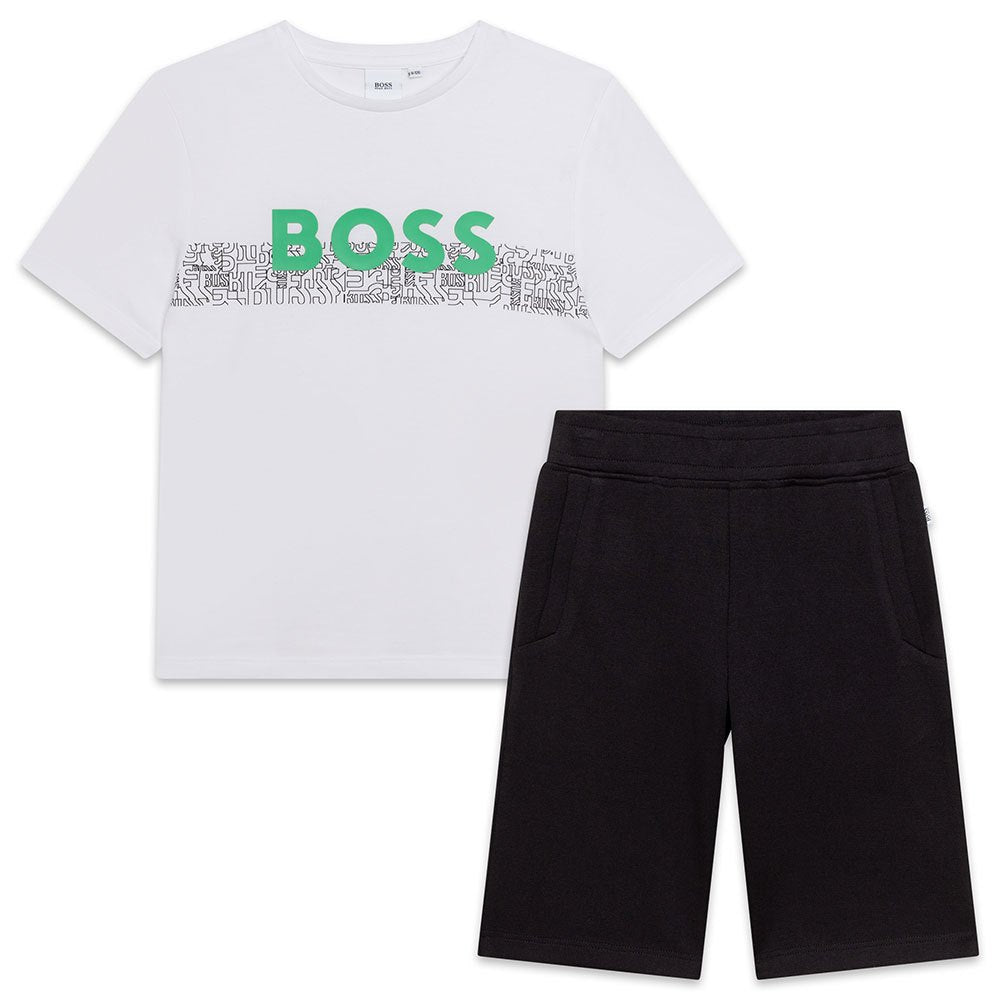 Boss Boys T-shirt And Shorts Black - 2023 ❤️ CooperativaShop ✓
