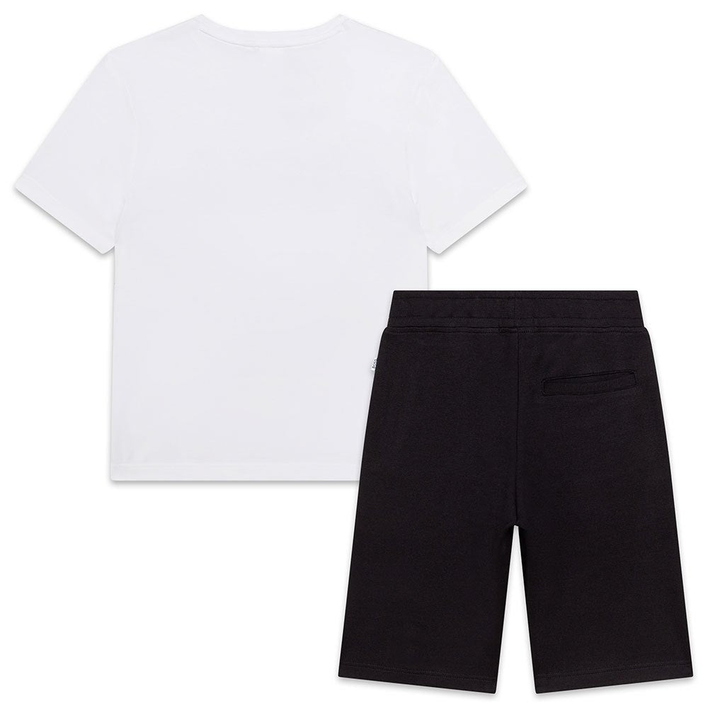 Hugo Boss Boys T-shirt And Shorts Set Black 14Y