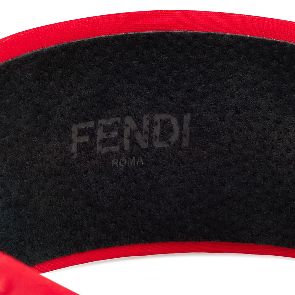Fendi Girls FF Embossed Logo Headband Red ONE Size
