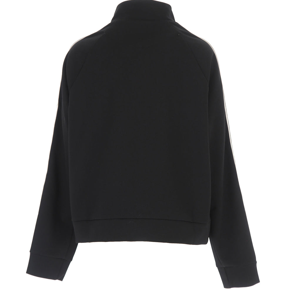 Fendi Unisex FF Tape Logo Zip Sweater Black 14Y