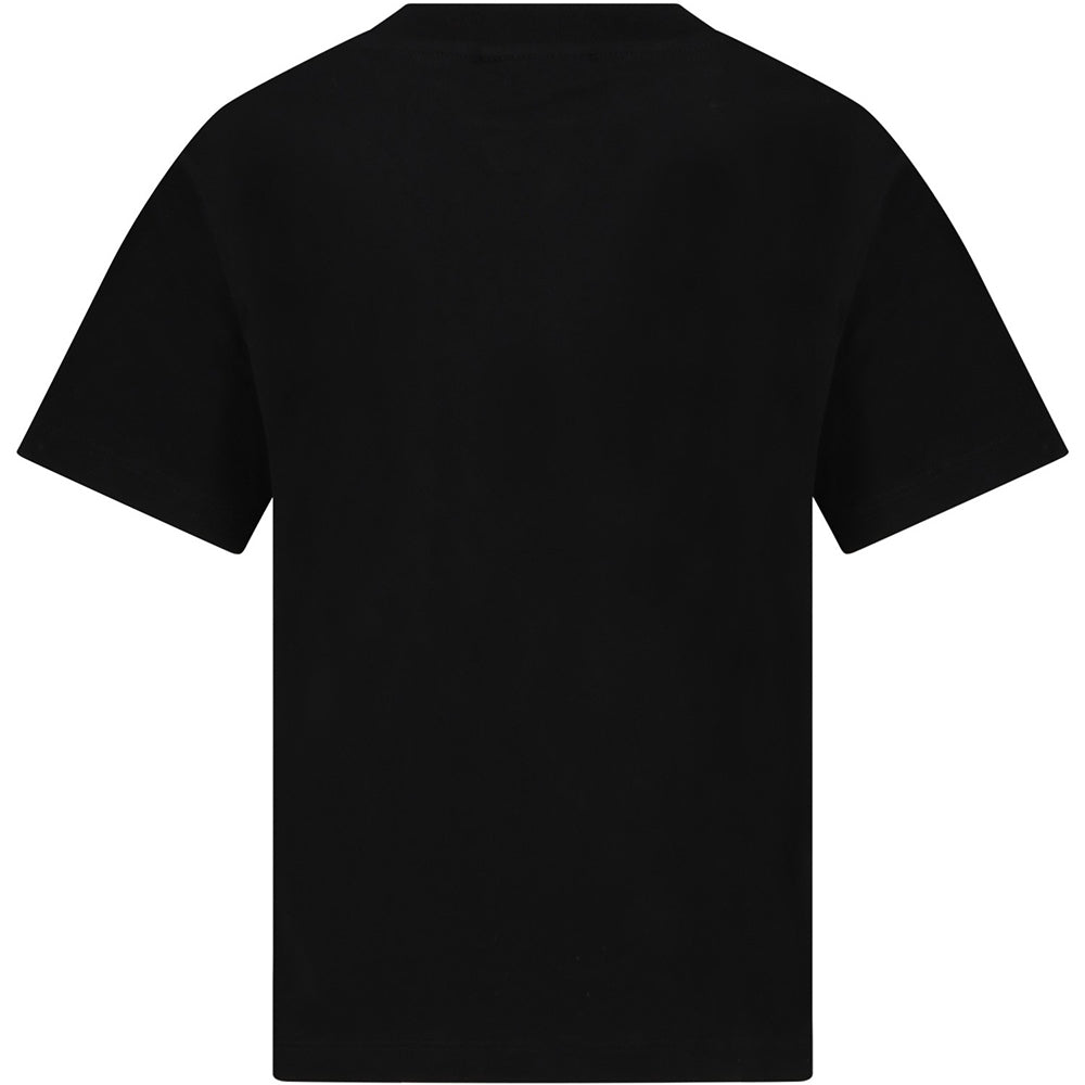 Fendi Unisex Kids Logo T-shirt Black 14Y