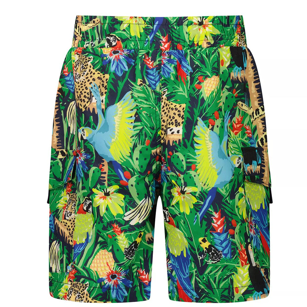 Kenzo Baby Boys Tropical Swim Shorts Green 3Y
