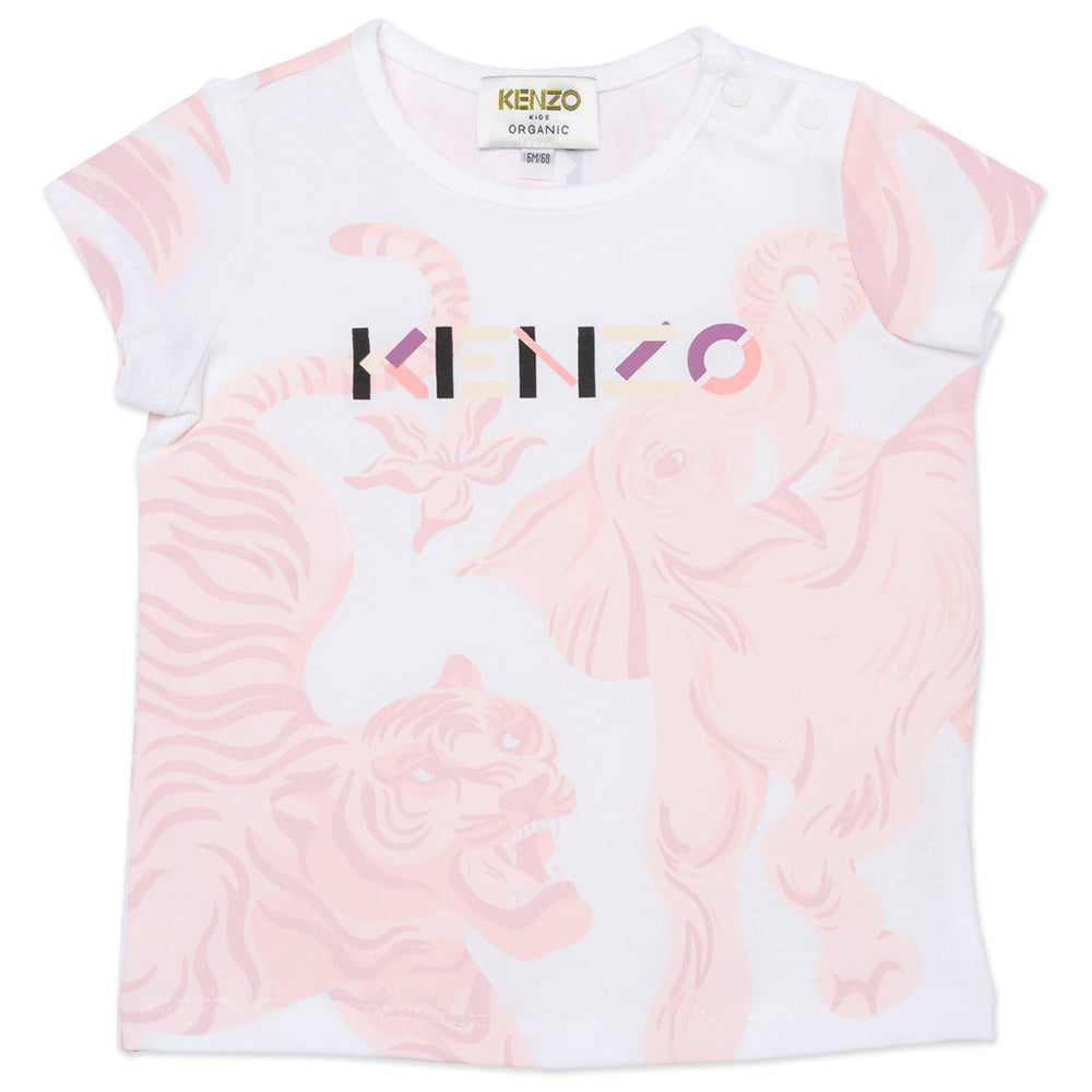 Kenzo Baby Girls T-shirt White 18M