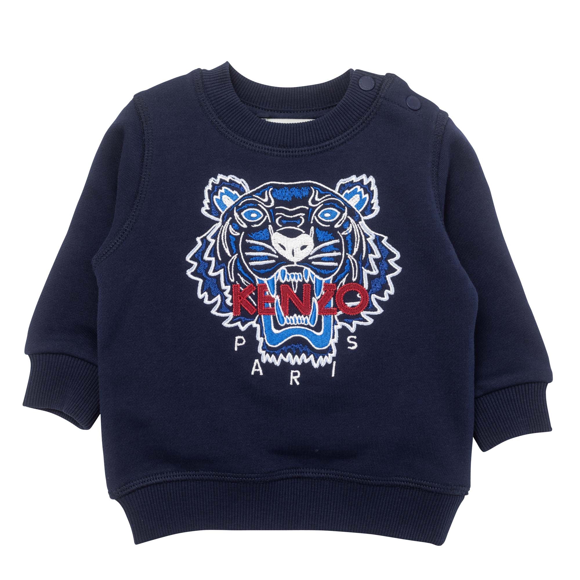 Kenzo Baby Boys Tiger Print Sweatshirt Navy 12M