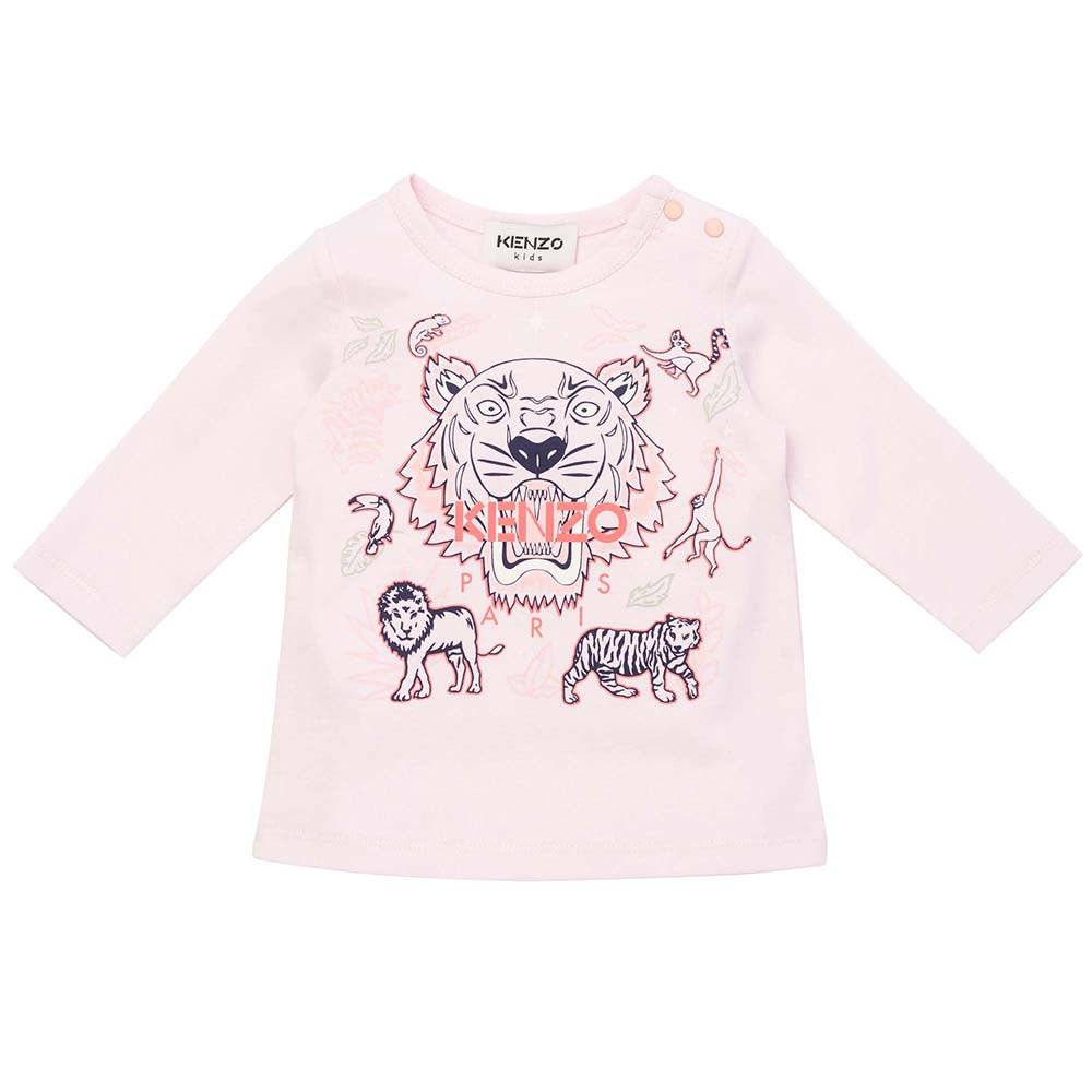 Kenzo Baby Girls Tiger T-shirt Pink 18M