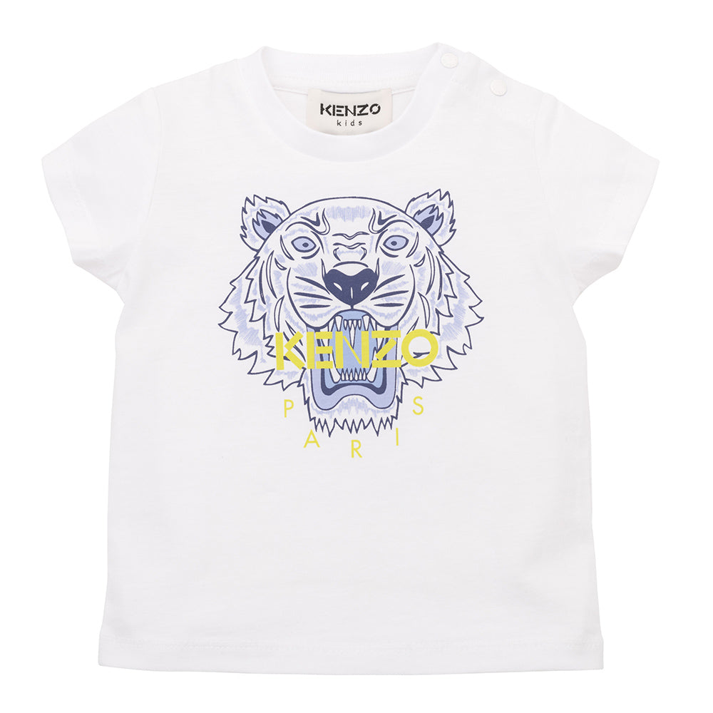 Kenzo Baby Boys Tiger T-shirt White - 12M WHITE - 2023 ❤️ CooperativaShop