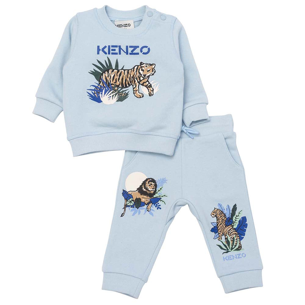 Kenzo Baby Boys Tiger Logo Tracksuit Blue - 6M BLUE