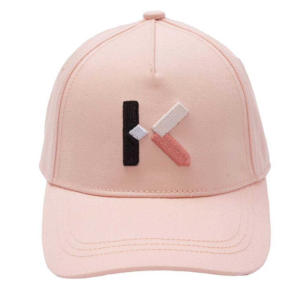Kenzo Girls K Logo Cap Pink One Size