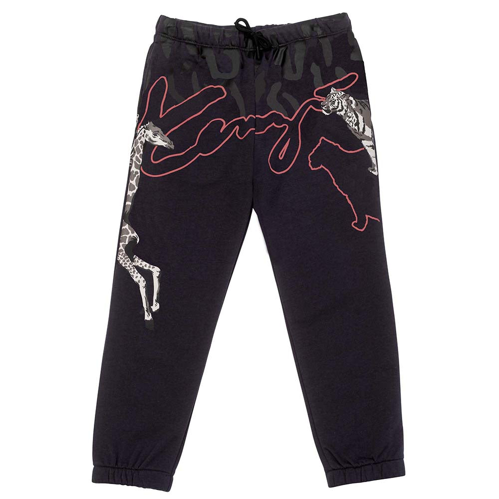 KENZO KENZO GIRLS ANIMAL PRINT JOGGERS,K14048/065-10Y