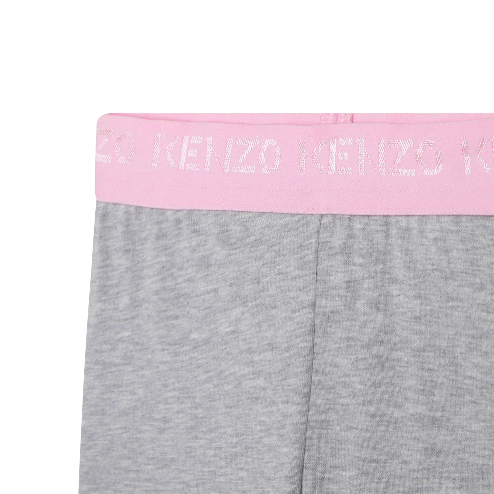 Kenzo Girls Waist Band Logo Leggings Grey 10Y