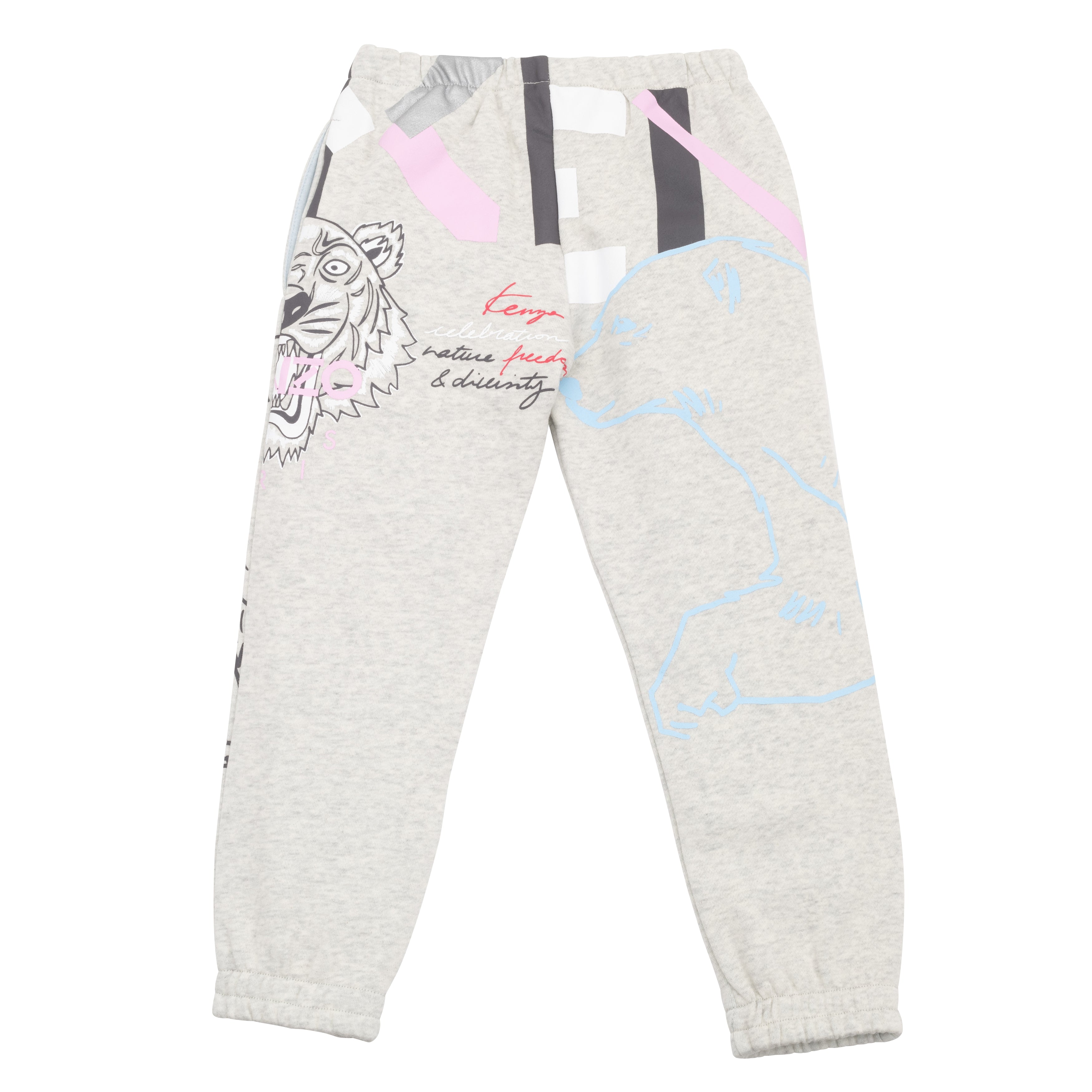 Kenzo Kids Girls Multi Iconics Joggers Grey 8Y