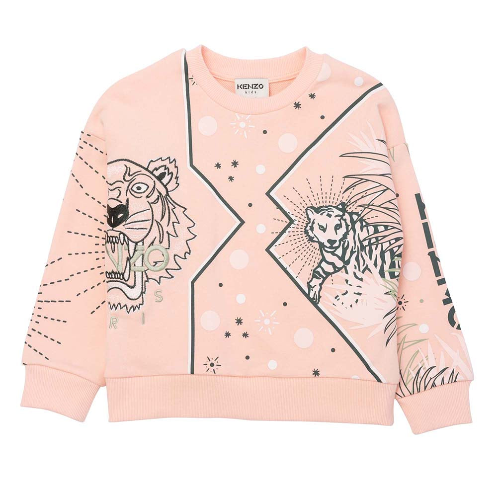 Kenzo Girls Tiger Pink Sweater Pink - 2A PINK