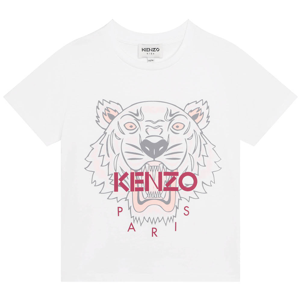 Kenzo Girls T-shirt White - 10Y WHITE - 2023 ❤️ CooperativaShop ✓