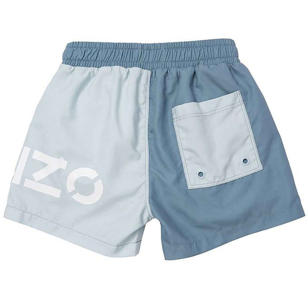 Kenzo Boys Logo Swim Shorts Blue 6Y