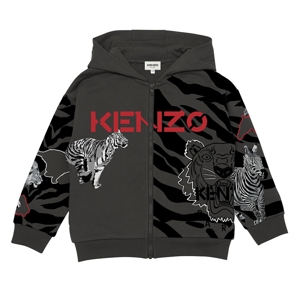 Kenzo Black Kansai Yamamoto Edition Three Tigers Hoodie Kenzo