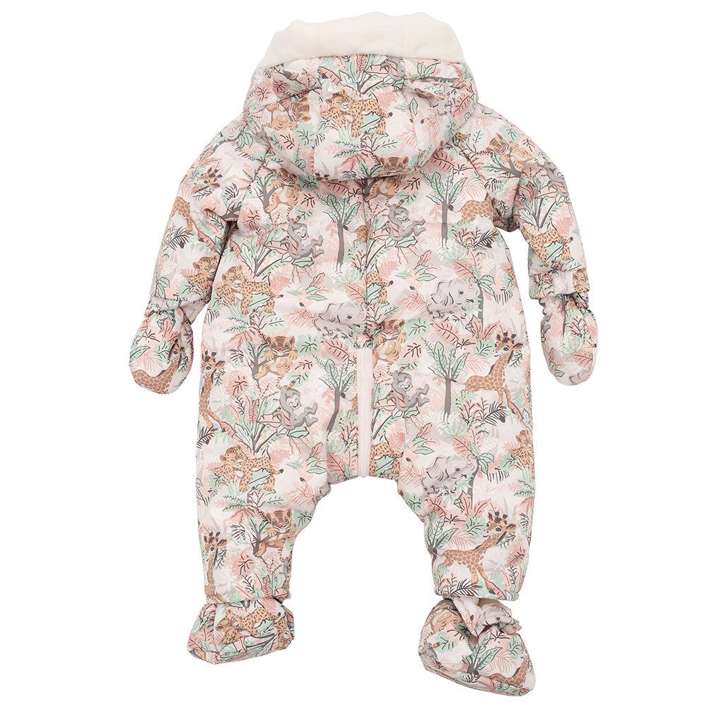 Kenzo Baby Girls Animal Print Snowsuit Pink 3M