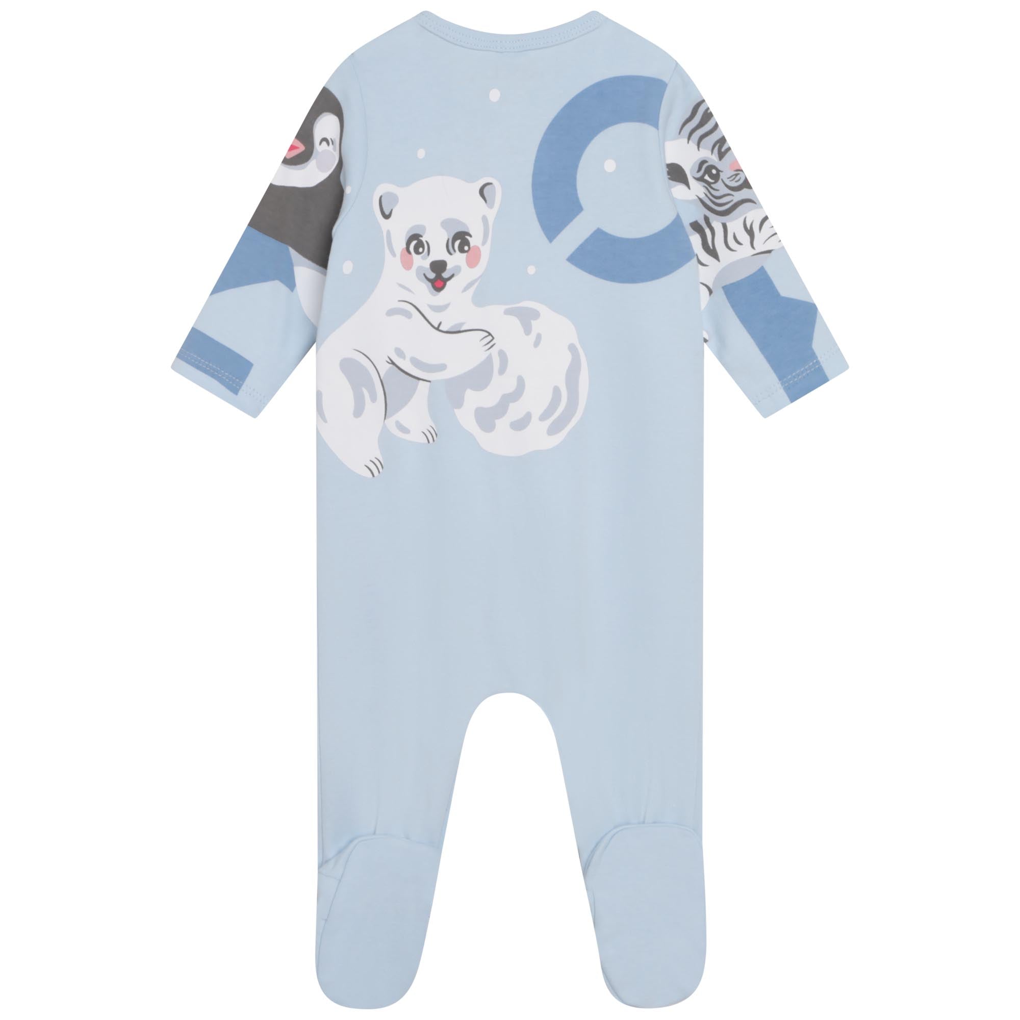 Kenzo Baby Boys Tiger Logo Sleepsuit Blue 1M