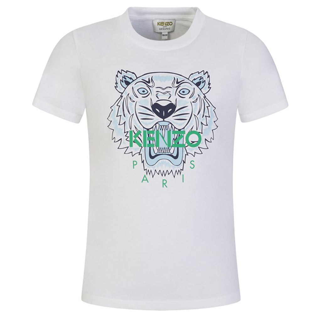 Kenzo Baby Boys Tiger T-shirt White 18M - 2023 ❤️ ✓