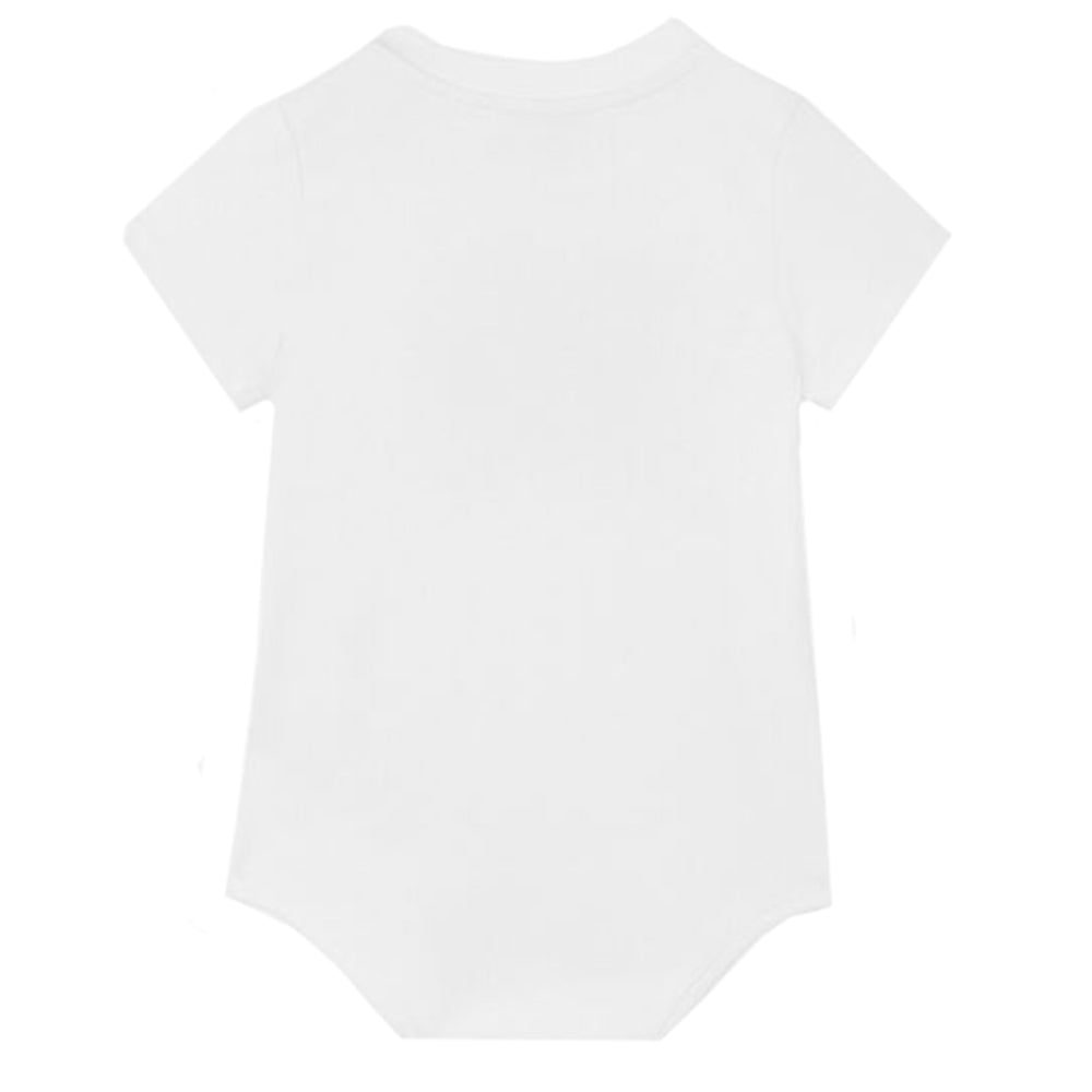 Dolce & Gabbana Jersey Babygrow With Logo Print White 0M