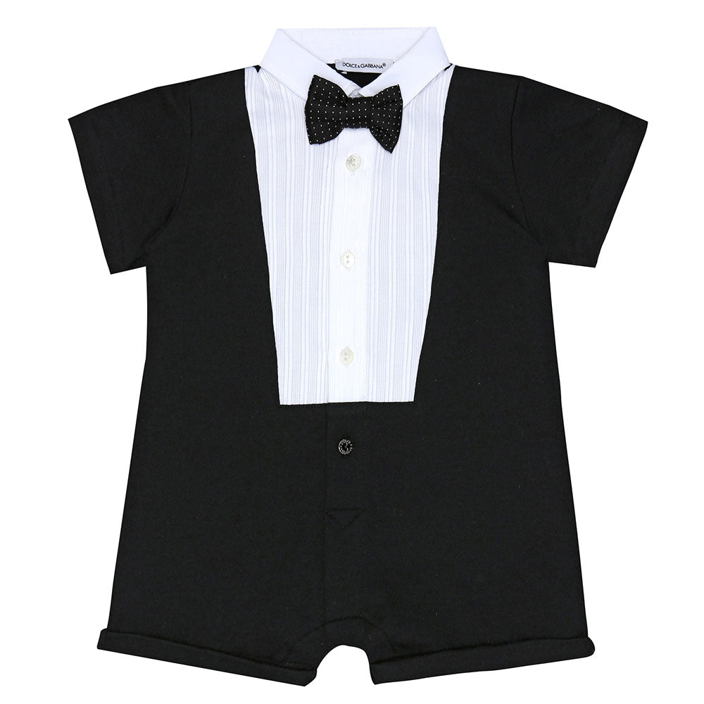 Dolce & Gabbana Baby Boys Tuxedo Playsuit Black 18M