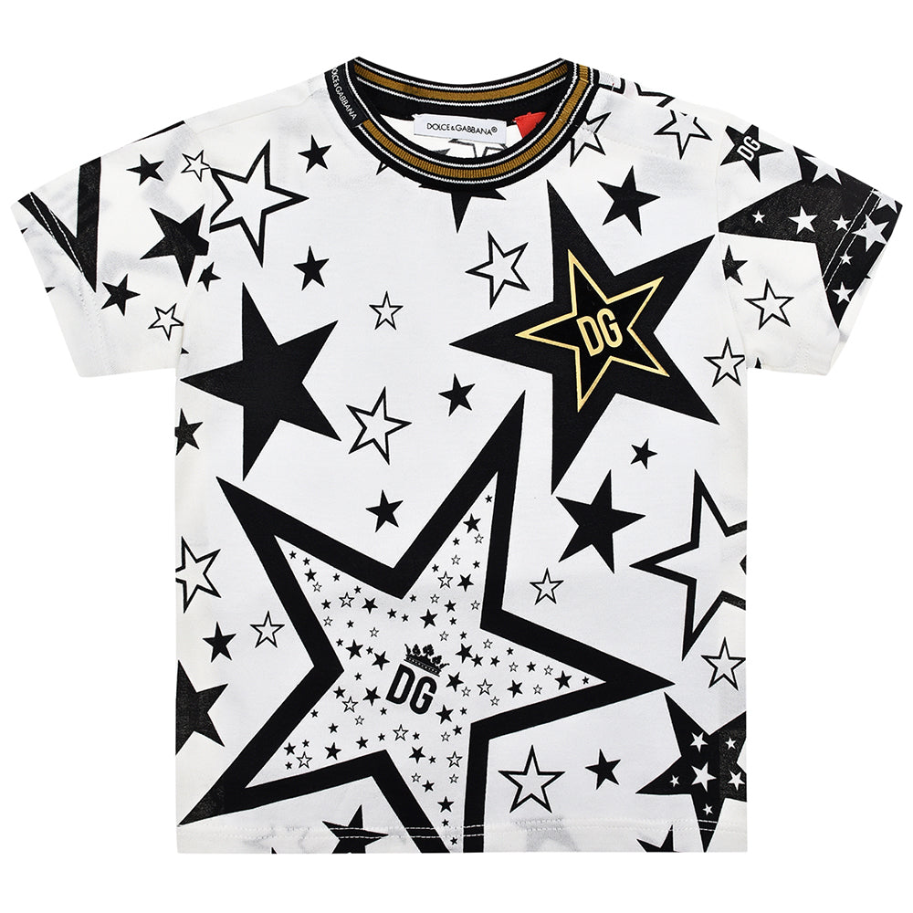 Dolce & Gabbana Baby Boys Millennials Star Print T-Shirt White — Maison  Threads