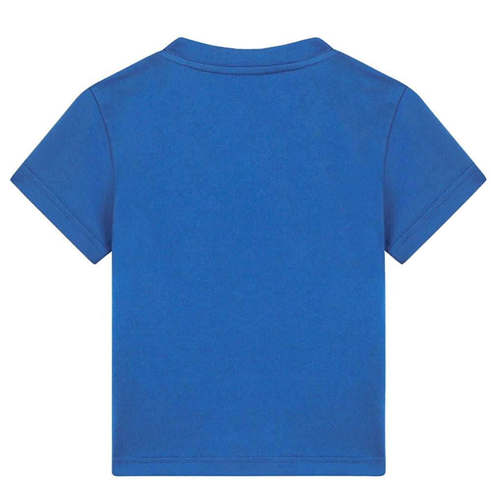 Dolce & Gabbana Jersey T-shirt With Embossed Logo Blue 9M