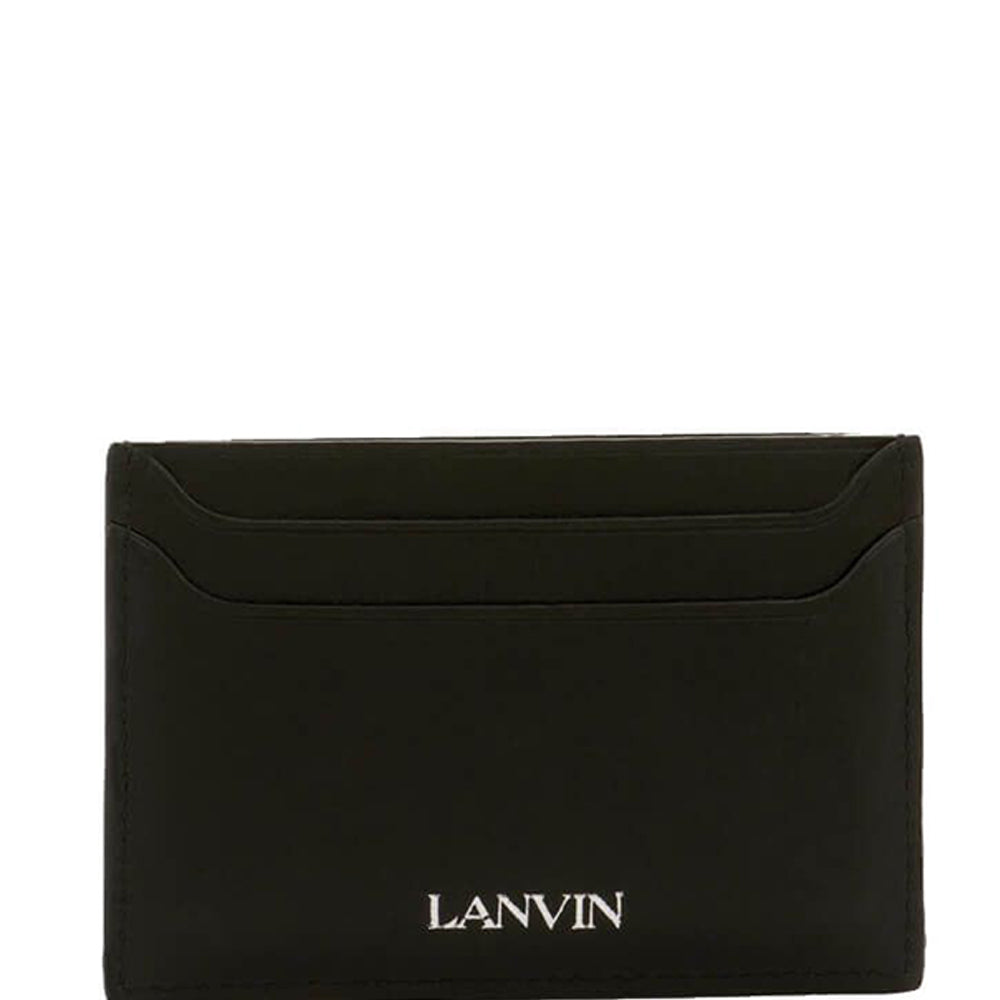Lanvin Mens Logo Cardholder Black ONE Size