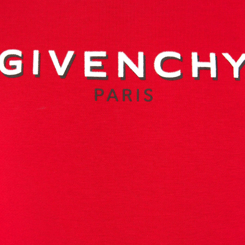 Givenchy Girls Logo Print Dress Red 4Y