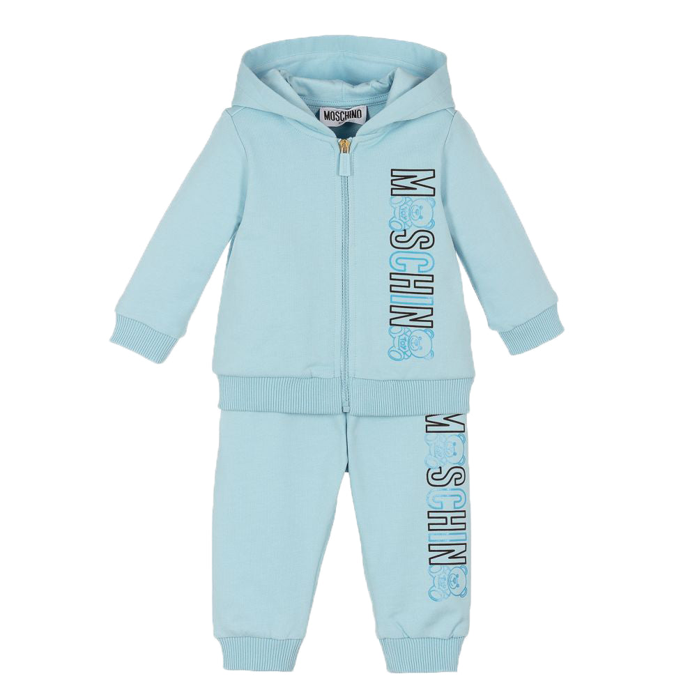 Moschino Baby Boys Logo Tracksuit Blue - 6/9M BLUE