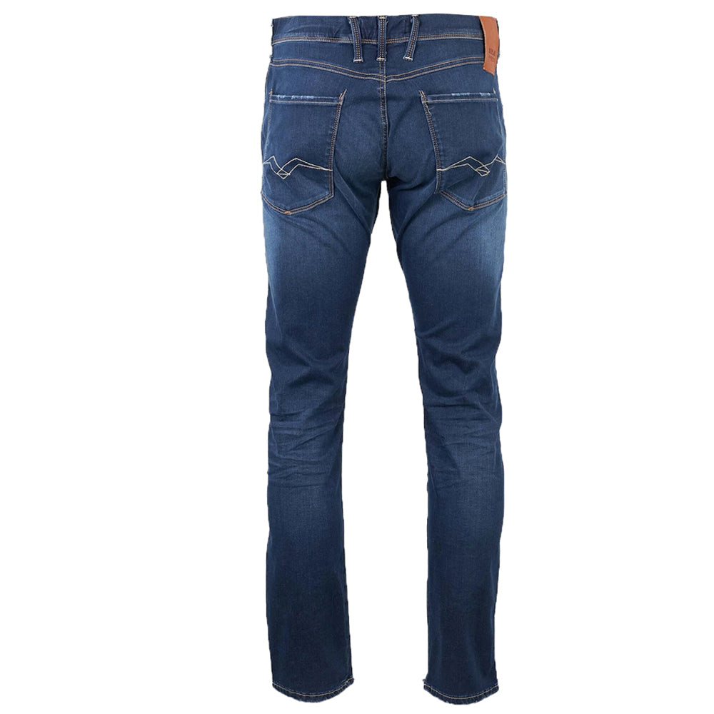 Replay Mens Broken And Repaired Jeans Blue 32 30