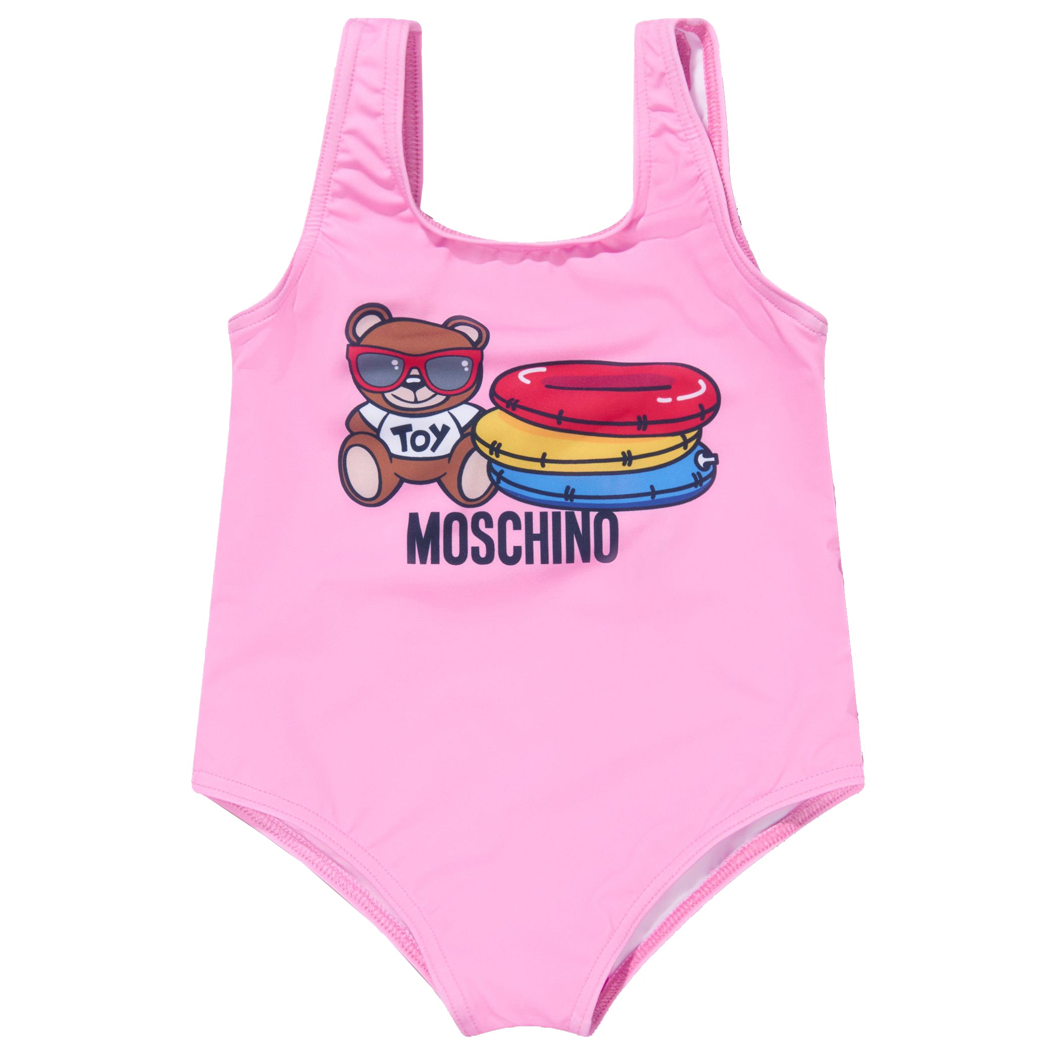 Moschino Baby Girls Toy Bear Swimsuit Pink - 6/9 PINK