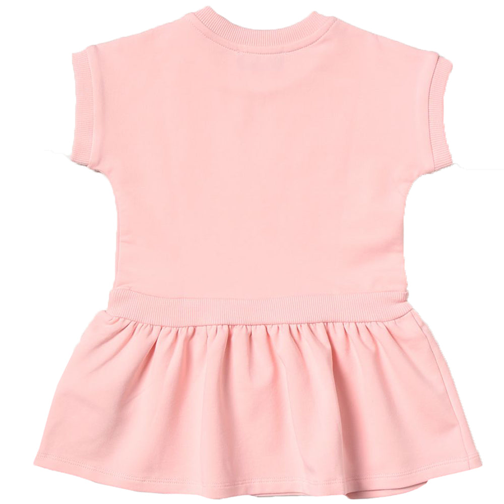 Moschino Baby Girls Teddy Sweat Dress Pink 18/24 Sugar Rose