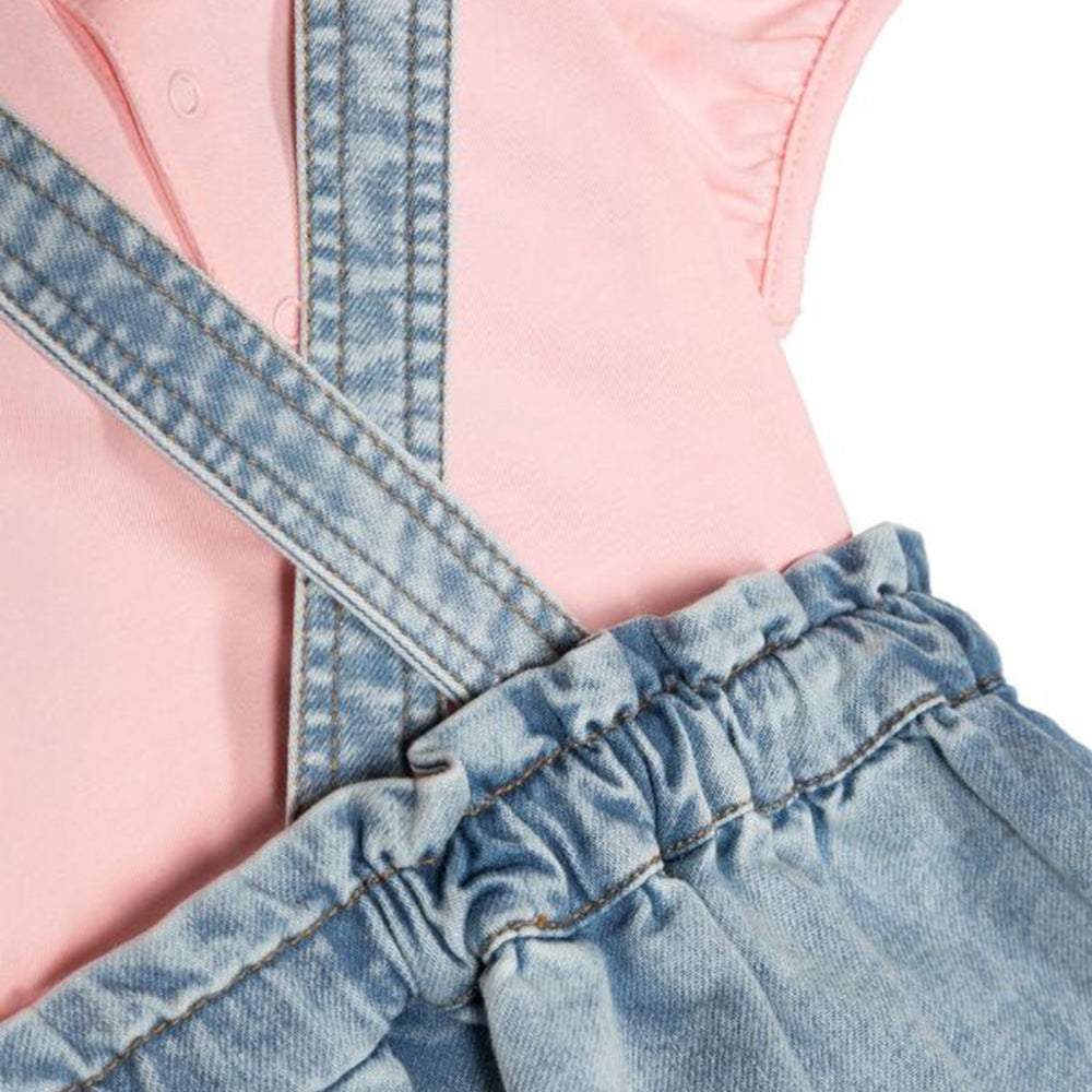 Moschino Baby Girls T-shirt & Skirt Set Pink 6/9m Sugar Rose
