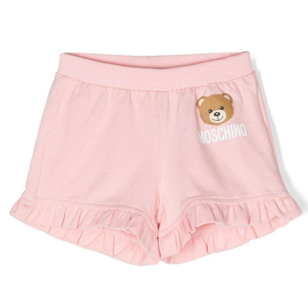 Moschino Baby Girls Teddy Bear Shorts Pink 2A Sugar Rose -  Moschino kids, MDQ006LBA00 50209