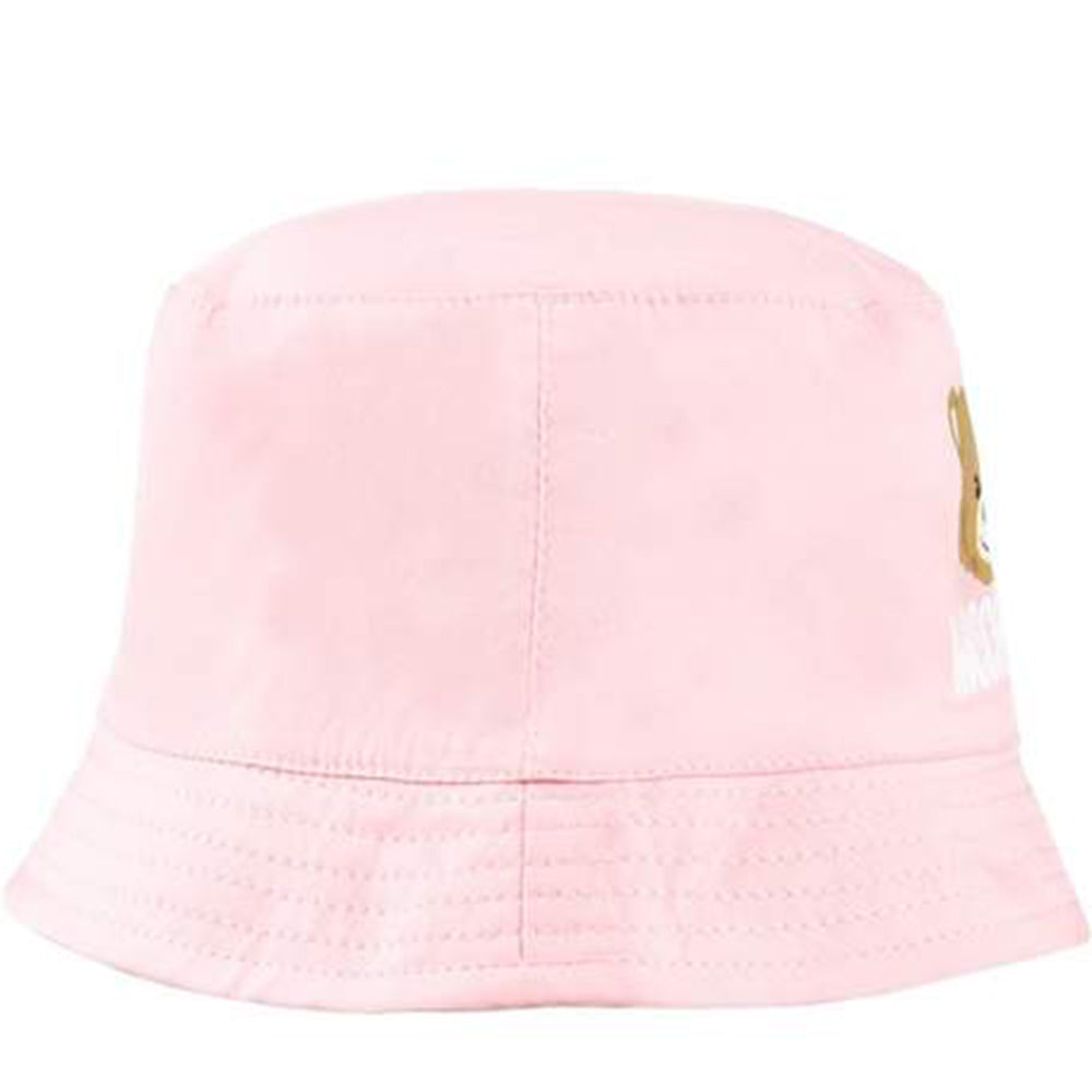 Moschino Baby Boys Teddy Print Bucket Hat Pink 46