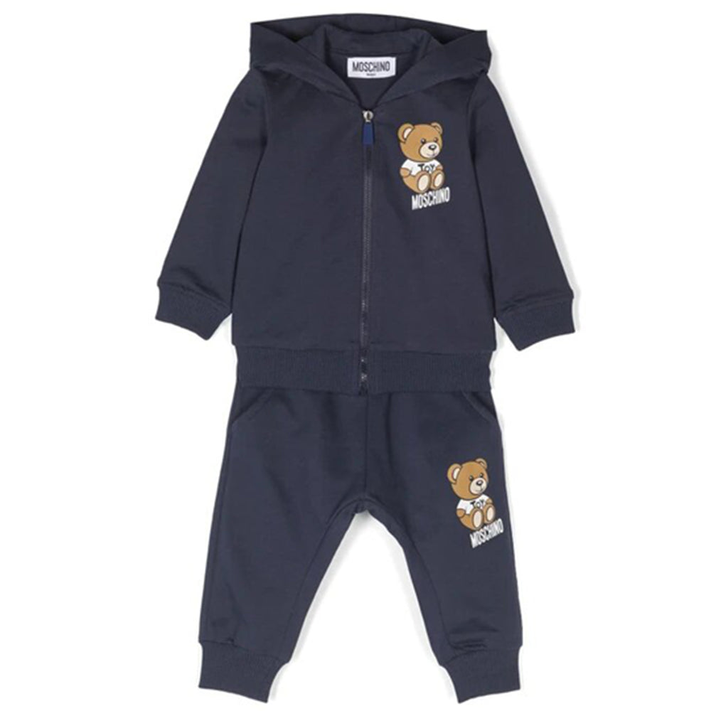 Moschino Kids teddy bear-logo tracksuit set - White