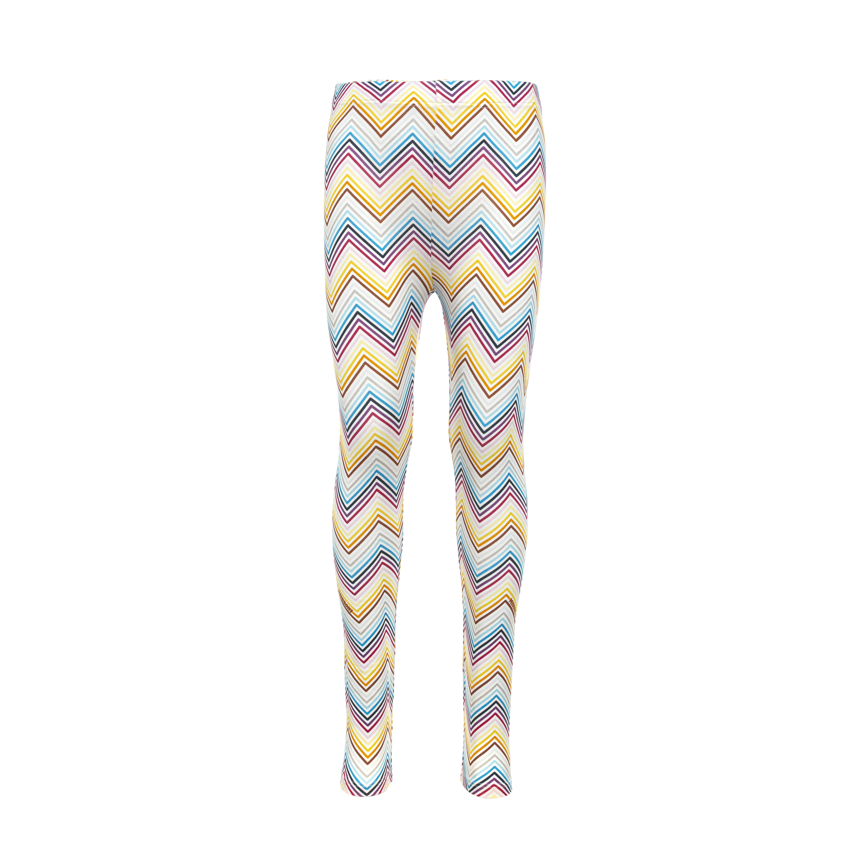 missoni girls zig zag print leggings white 4 white/colourful