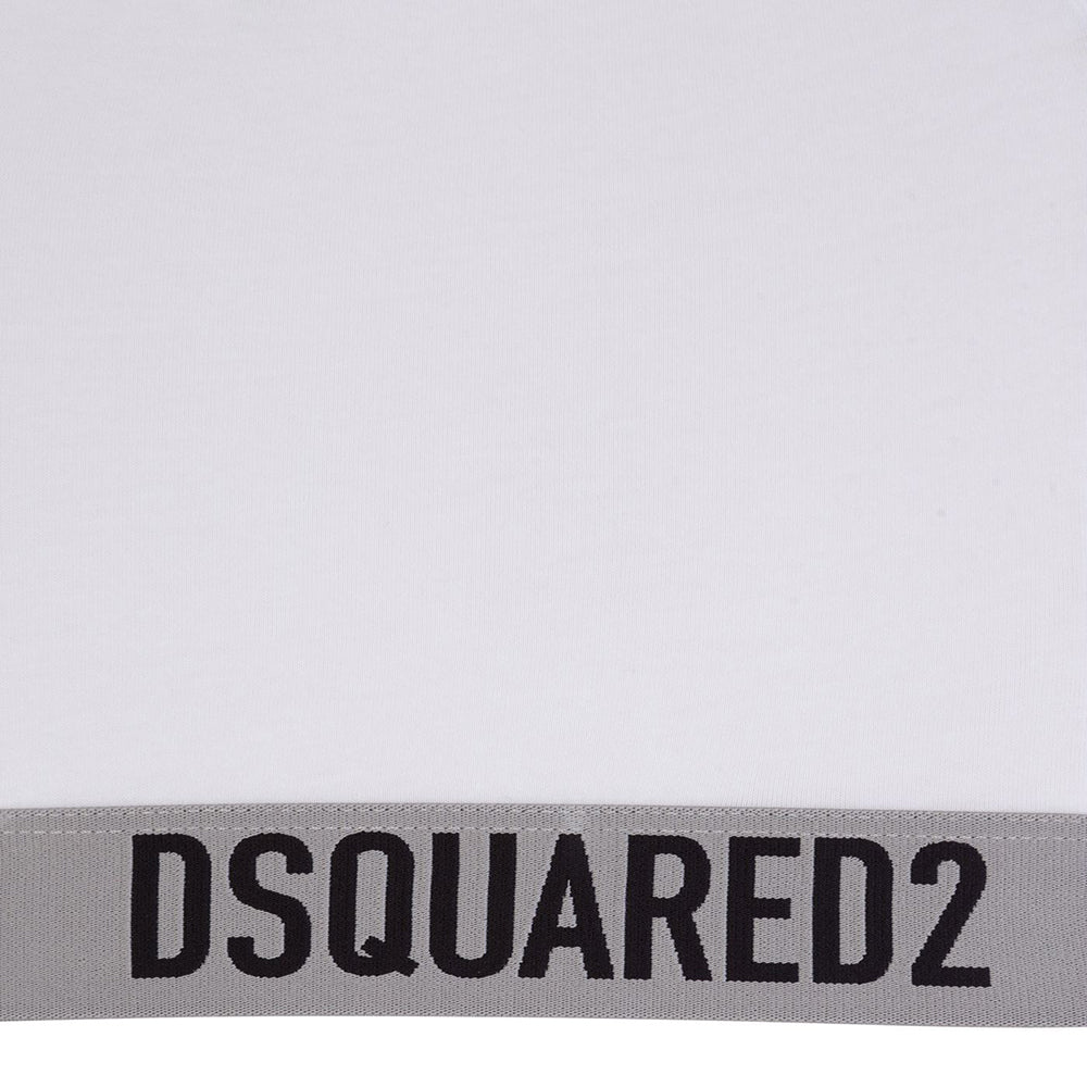 Dsquared2 Men's Underwear Logo Cuff T-shirt White XL