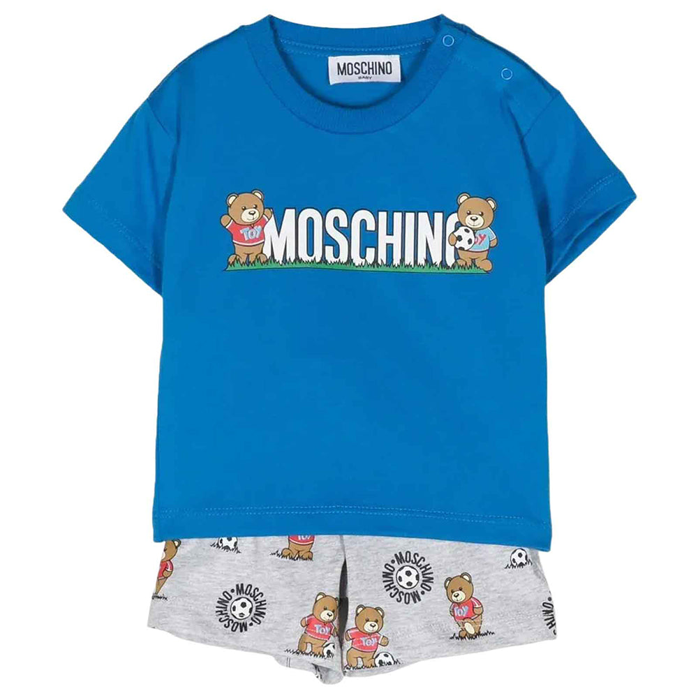 Moschino Teddy Bear organic cotton T-shirt and leggings co-ord set