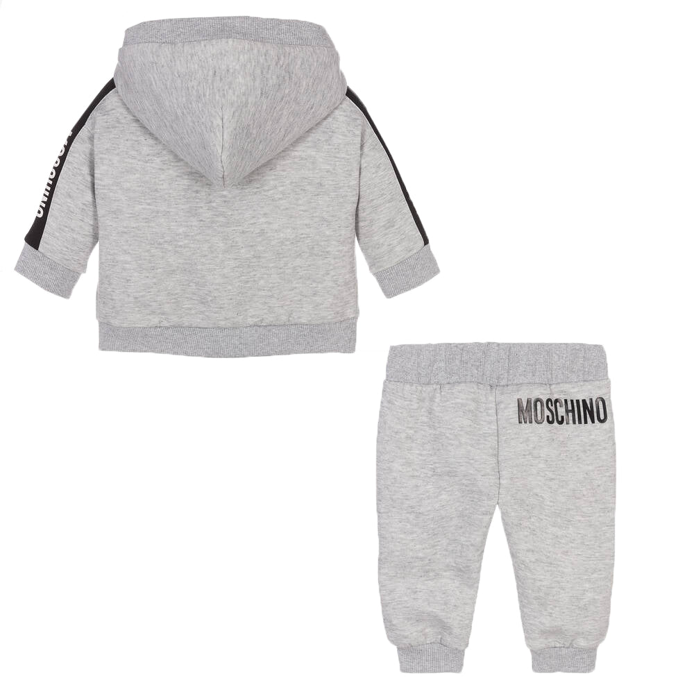 Moschino Unisex Babys Teddy Bear Tracksuit Grey 18M