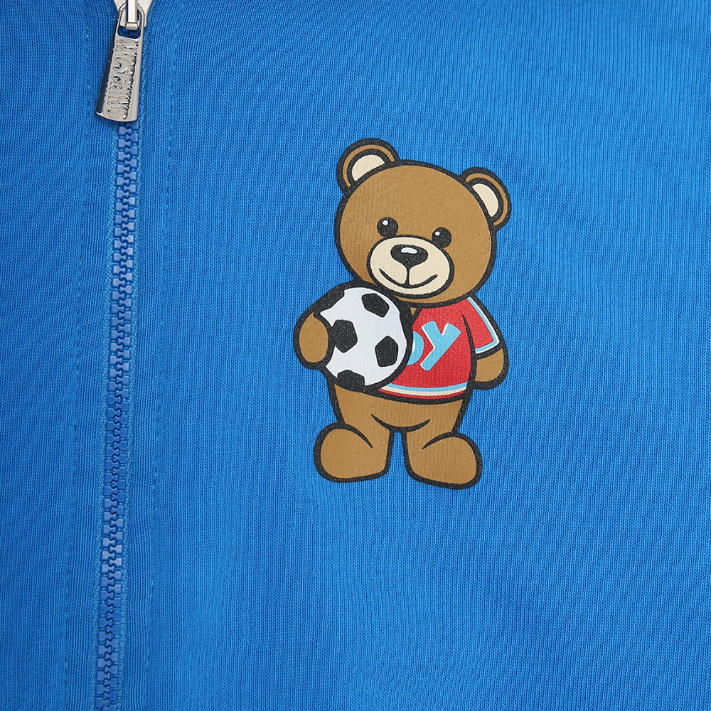 Moschino Baby Boys Teddy Bear Football Print Tracksuit Blue 9/12 Skydiver