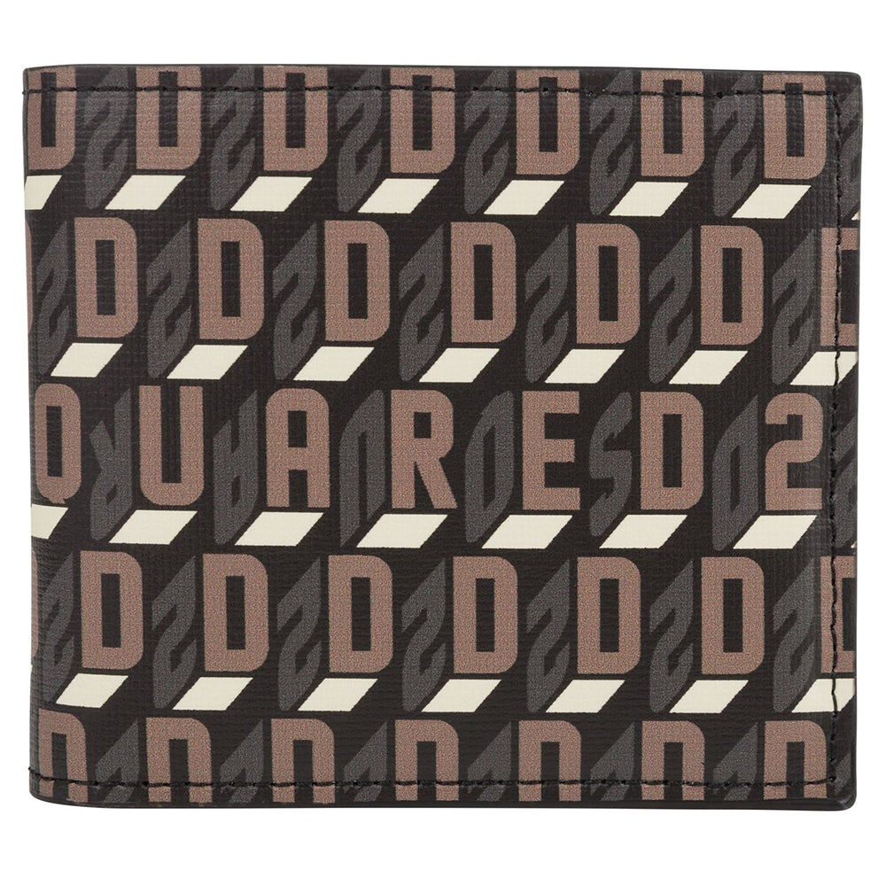 Dsquared2 Men's Monogram Wallet Brown - Brown