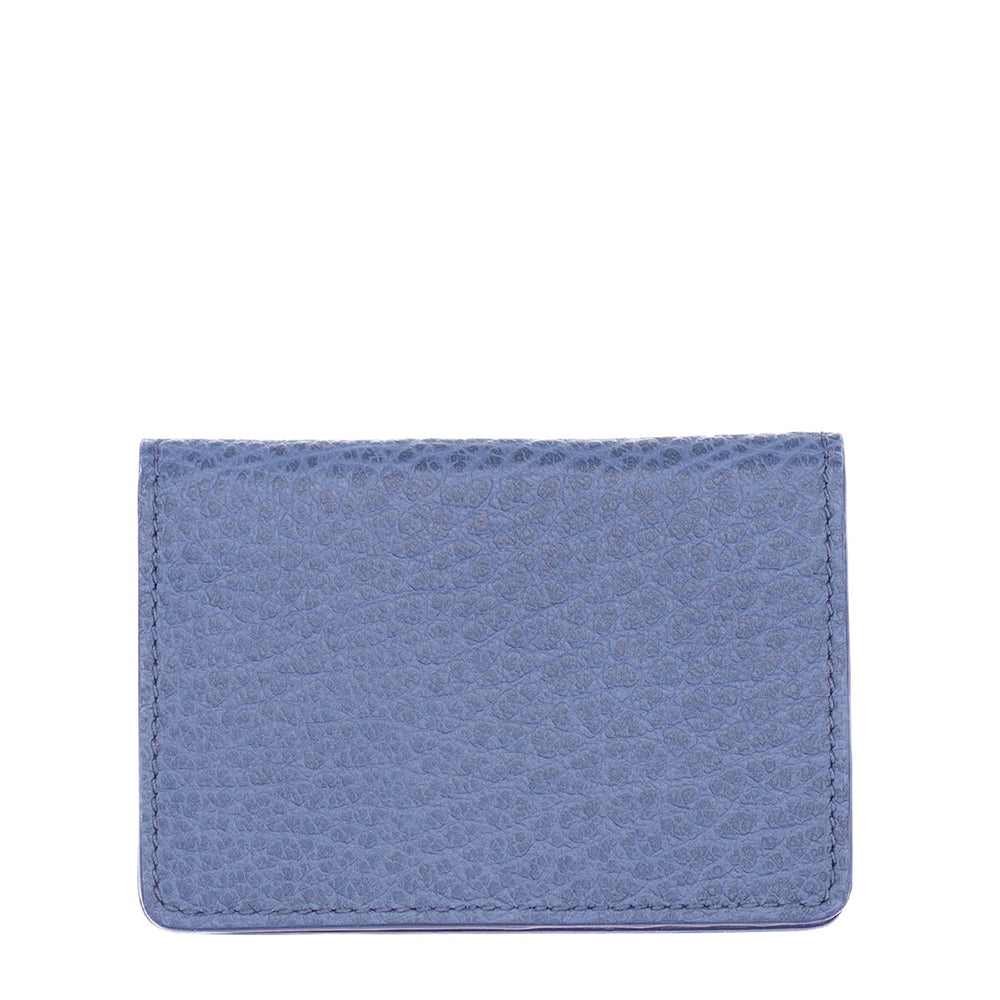 Maison Margiela Men's Grain Bi-fold Wallet Blue ONE Size