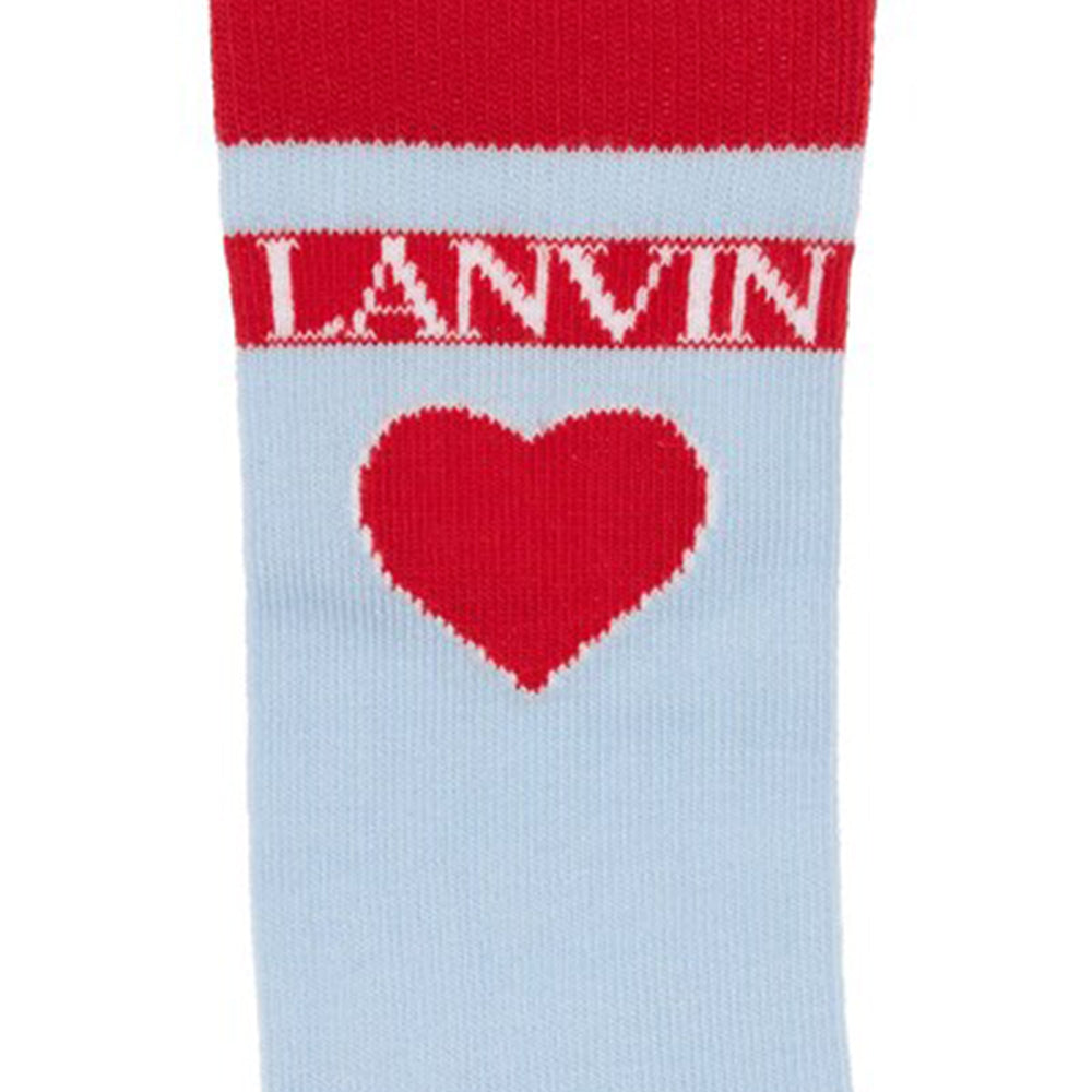 Lanvin Unisex Kids Socks Blue 35/38eu