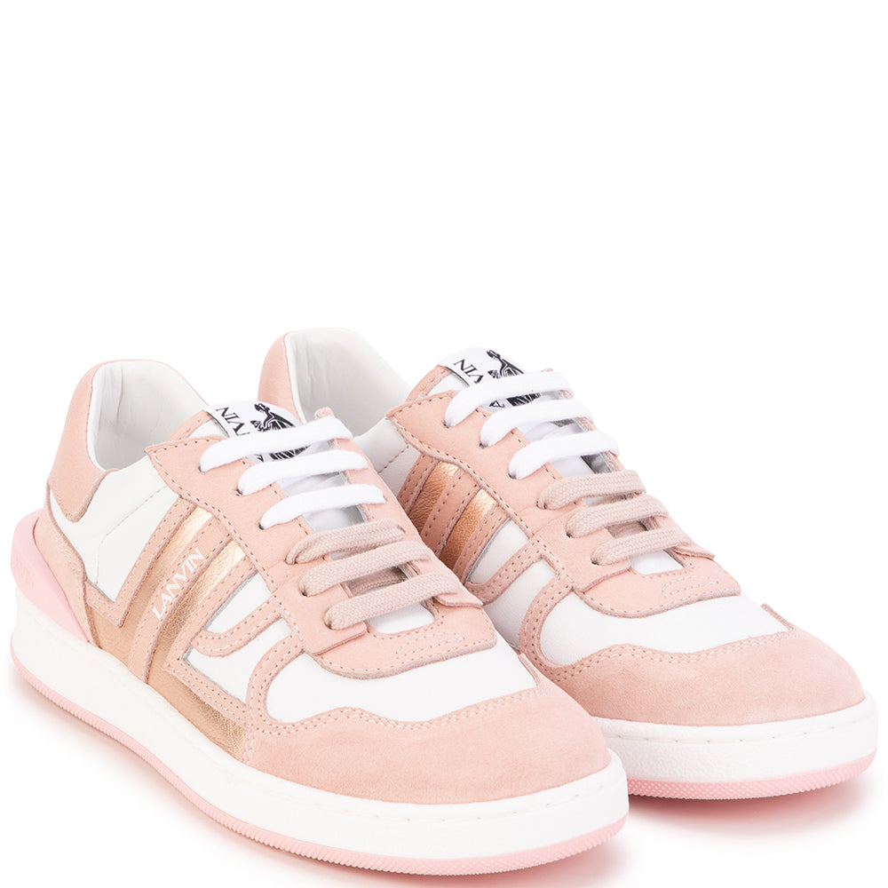 Lanvin Girls Basket Sneakers Pink Eu37