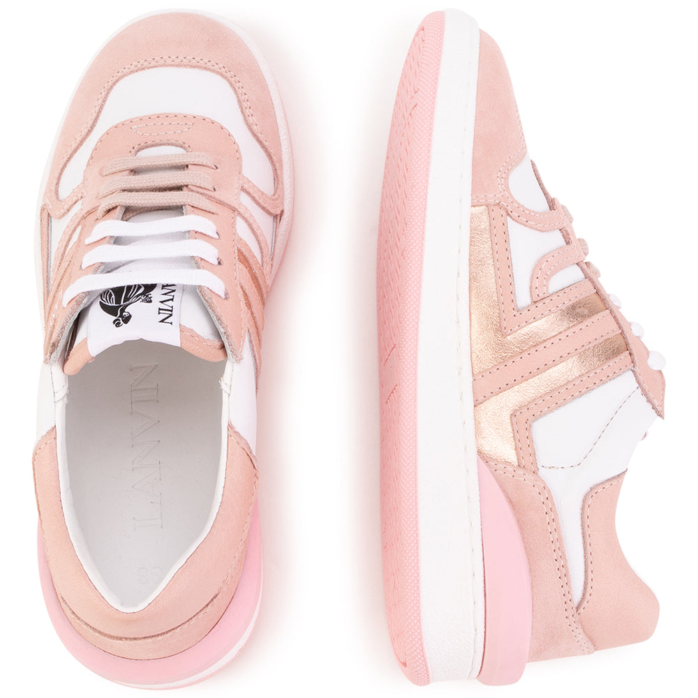 Lanvin Girls Basket Sneakers Pink Eu38