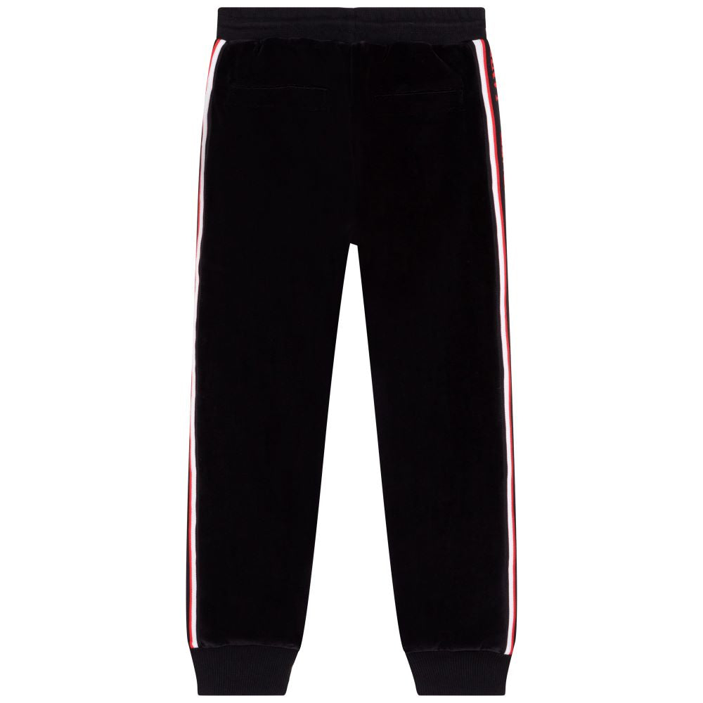 Lanvin Boys Trim Logo Jogging Bottoms Black 4Y