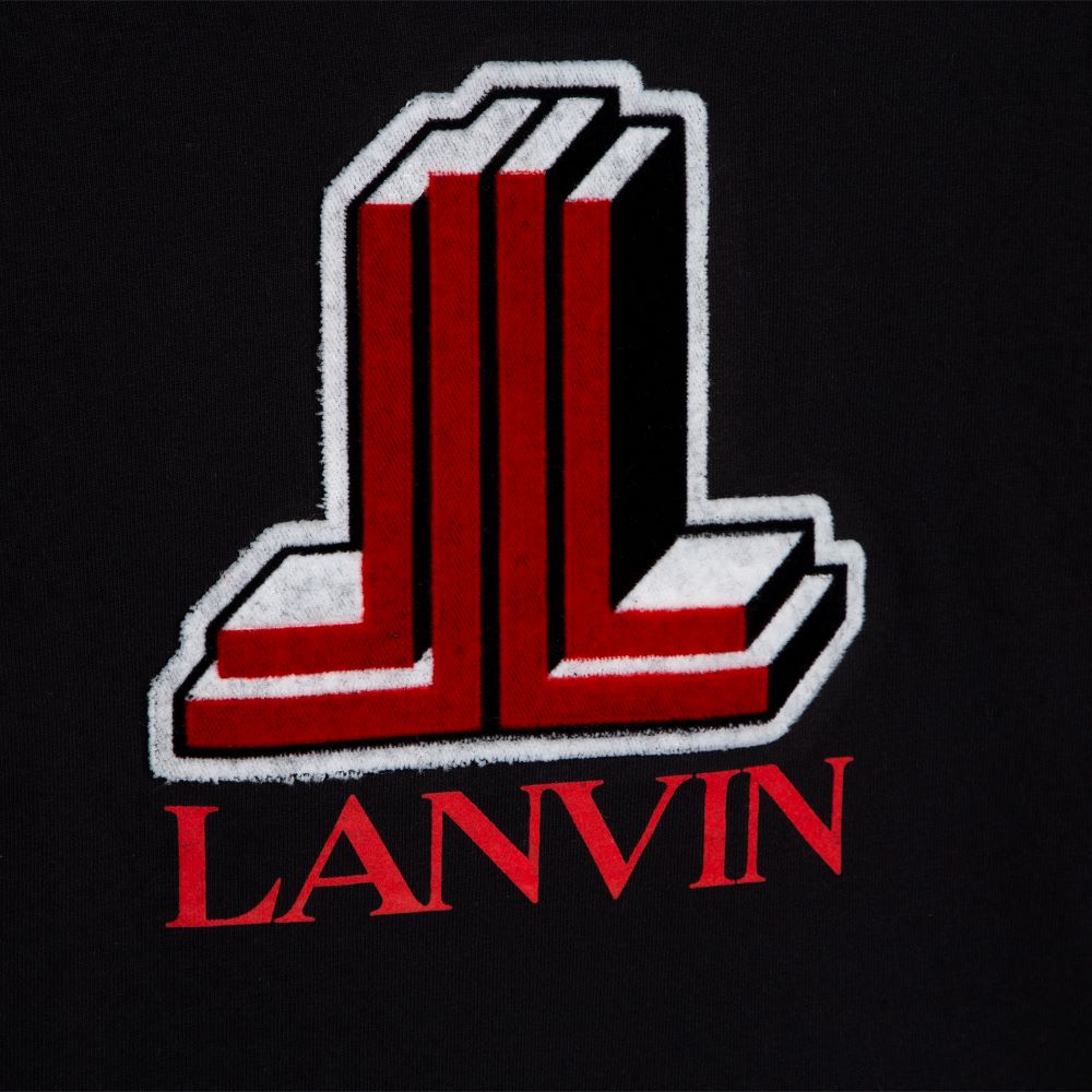 Lanvin Boys 3D Logo T Shirt Black 10Y