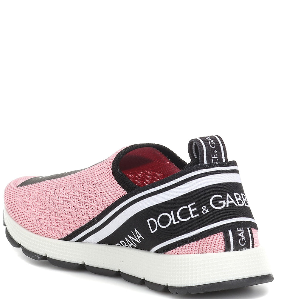 Dolce & Gabbana Girls Logo Slip On Trainers Pink Eu38